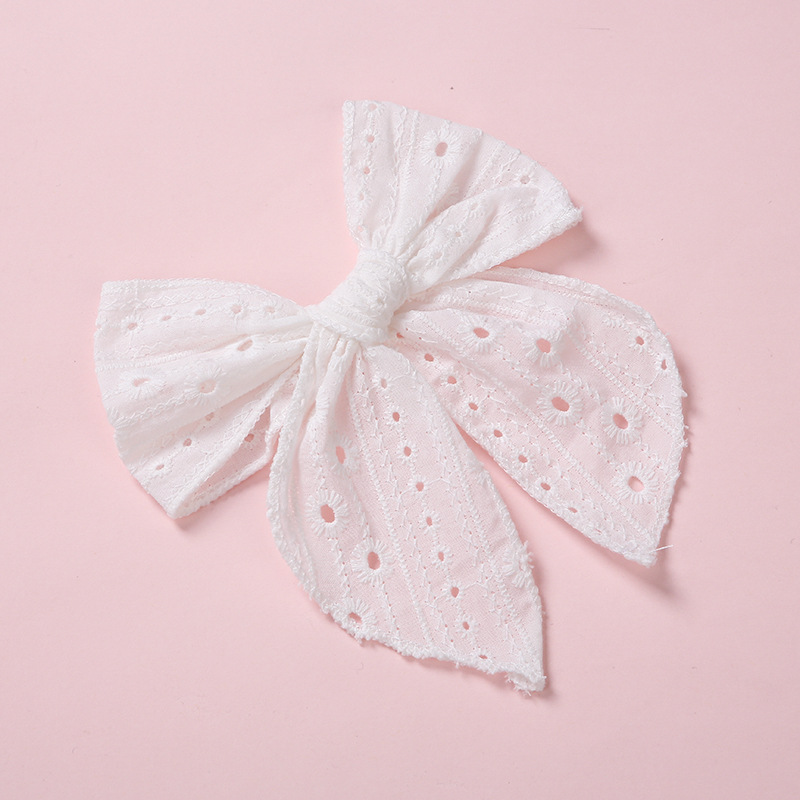 One Word Clip Color Cotton Baby Girl Hairpin - Image 13