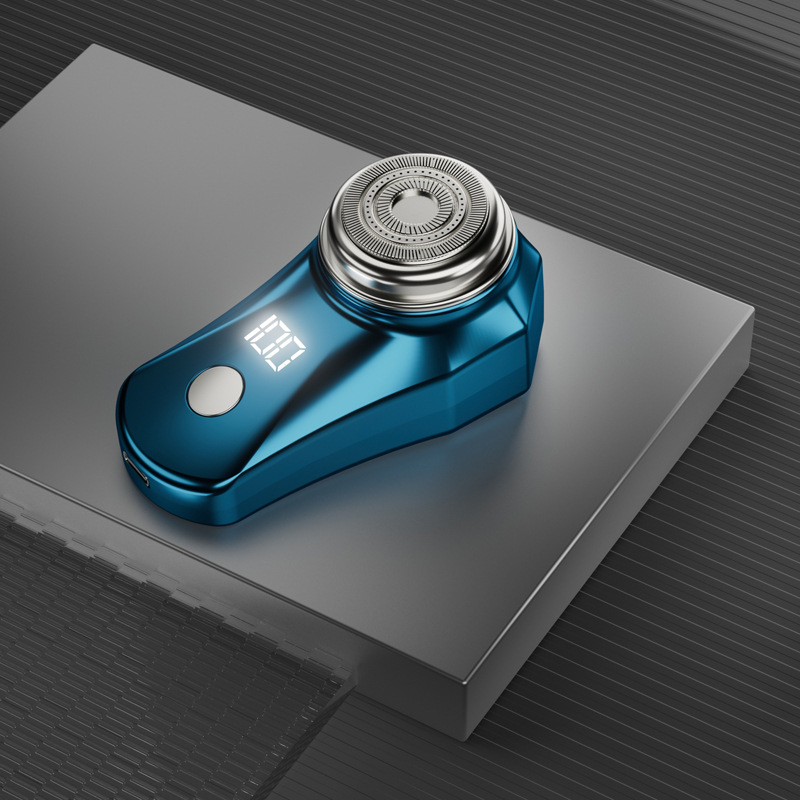 Floating Cutter Head Mini-Portable Electric Rechargeable Men's Shaver - Image 2