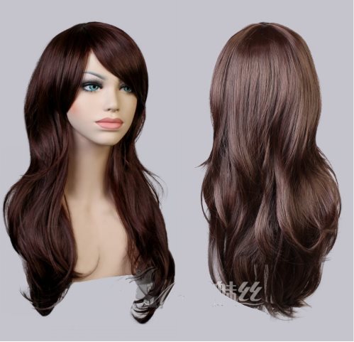 AliExpress best selling cos long scroll anime cosplay color Europe and America wig foreign trade gold models factory direct - Image 6