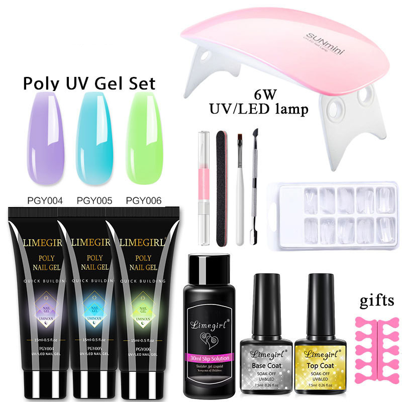 Nail Extension Gel Set Crystal UV Phototherapy - Image 4