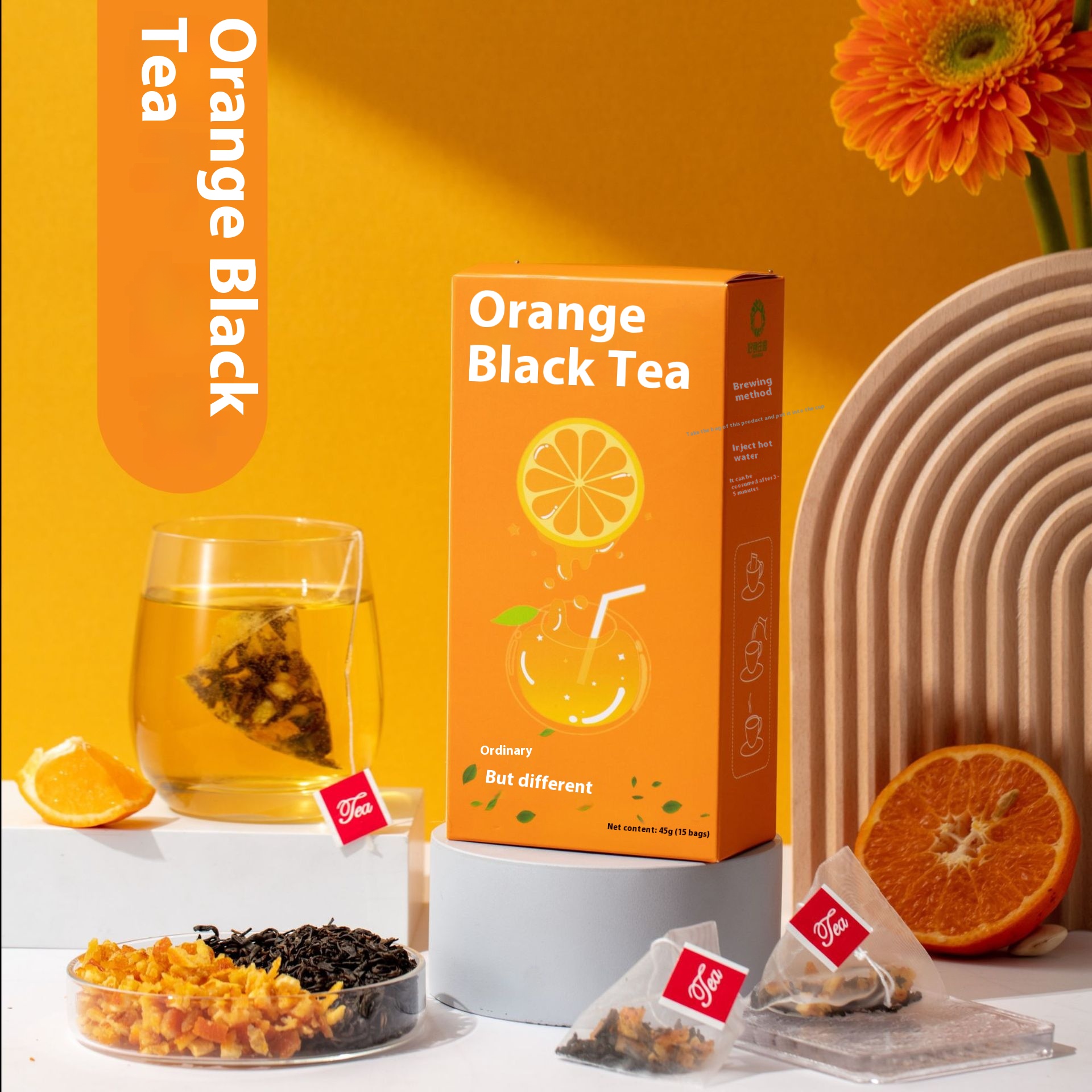 Rosy Beauty Triangle Bag Fruit Cold Tea - Image 3