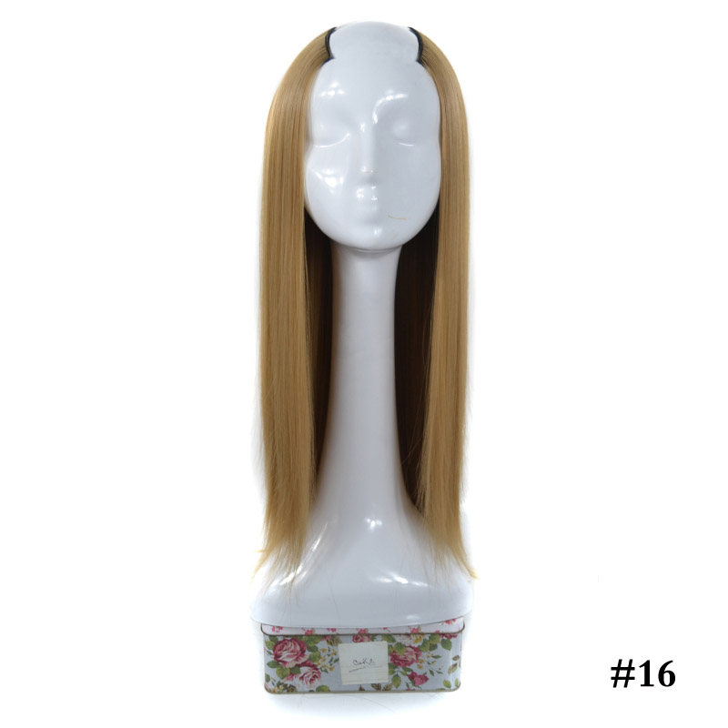 Women's Long Straight Hair U-shaped Half Headgear - Image 9