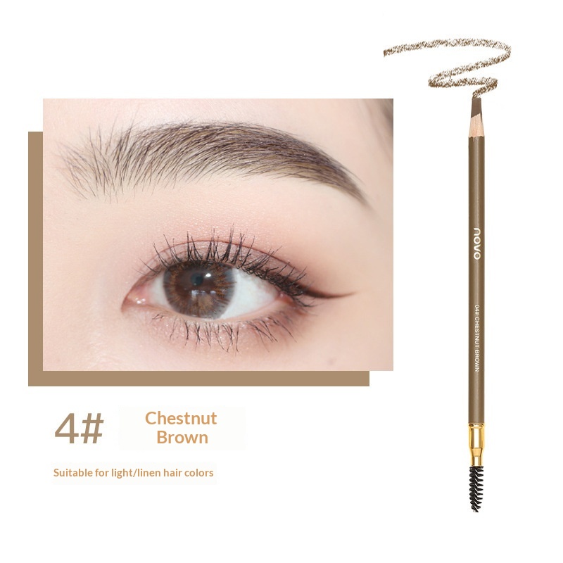 Natural Shaping Machete Smudge-proof Double-ended Eyebrow Pencil - Image 4