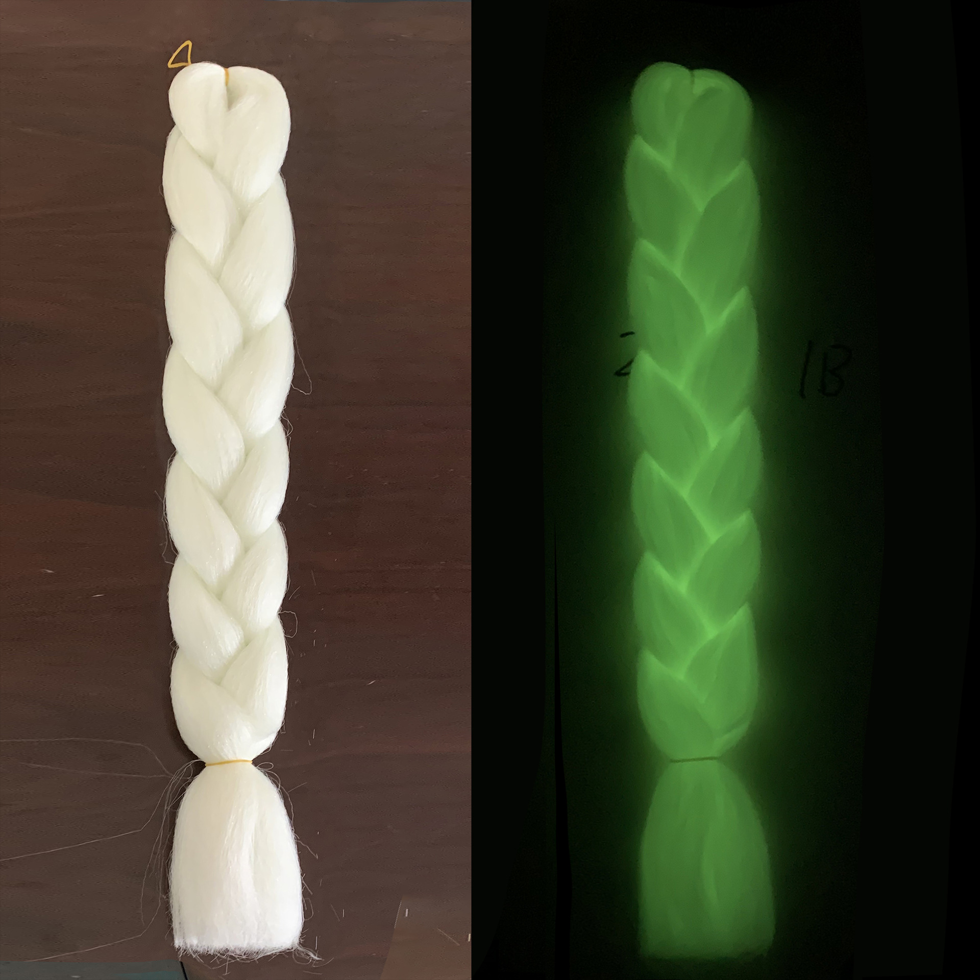 Luminous Fluorescent Chemical Fiber Wig Big Braid - Image 9