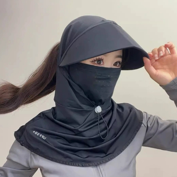 Full-face Sun Protection Mask UV-blocking Breathable One-piece Face Shield For Cycling - Image 5