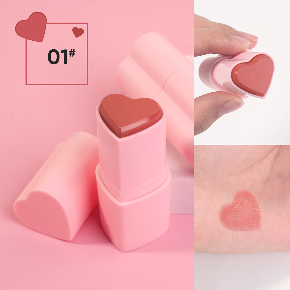 Heart-Shaped Matte Brightening Blush Stick