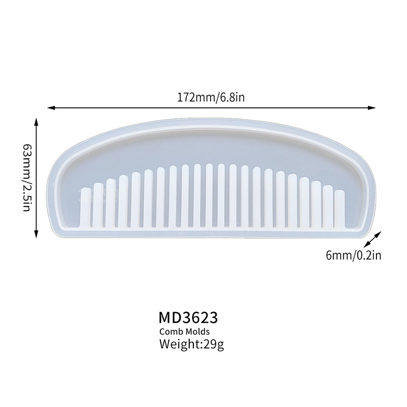 Women's Popular Comb Mold Crystal Glue - Image 3