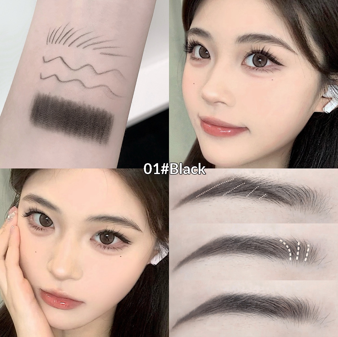 Double-Headed Eyebrow Pencil With Sharp Blade For Sculpting Natural Smudge-Proof Brows