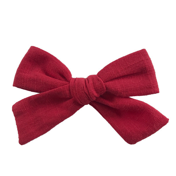 Cotton and linen bow hairpin - Image 18
