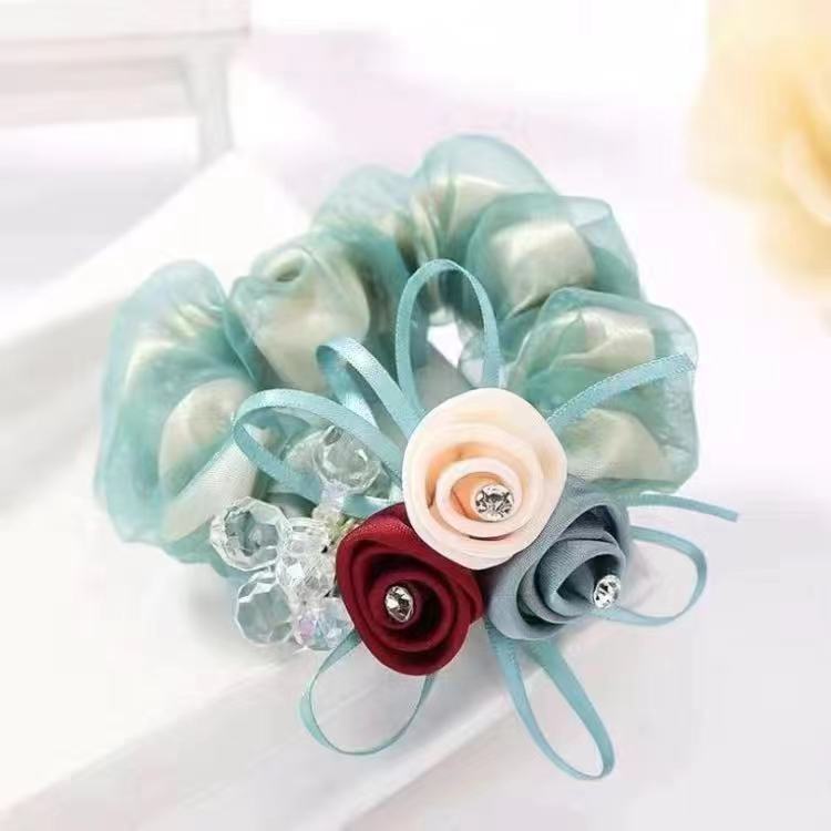 Scrunchie Female Headflower Headrope Flower Ponytail Large Intestine Band - Image 5