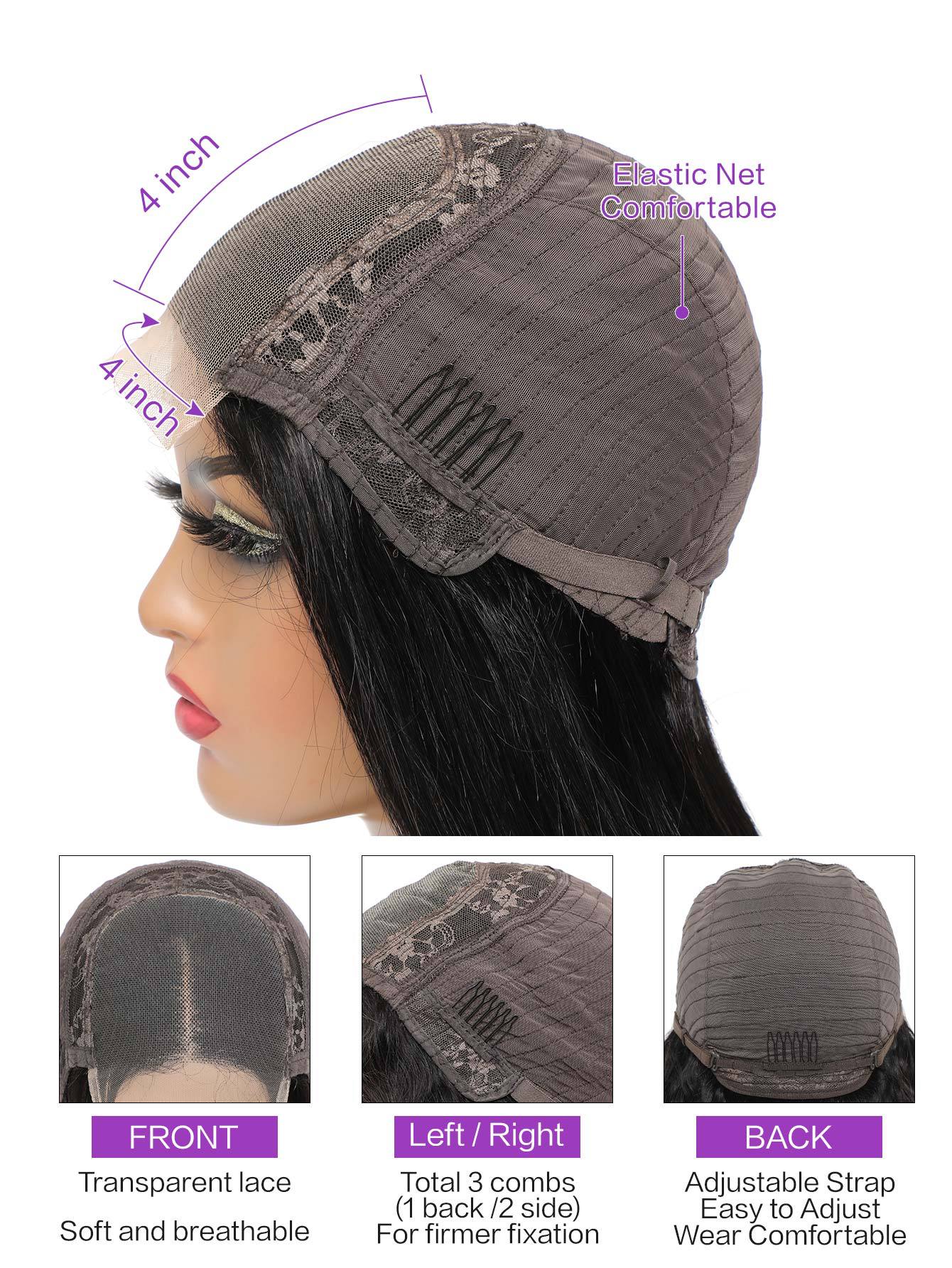 Front Lace Wig Human Hair Wig - Image 2