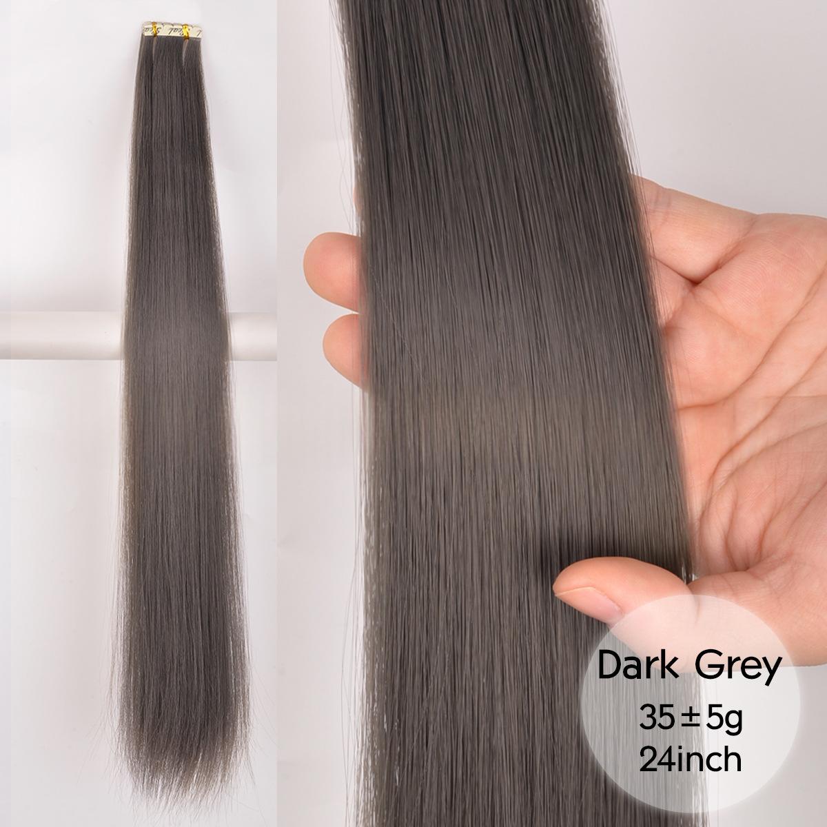 Colored Womens Hair Extension Synthetic Wig Pieces - Image 19