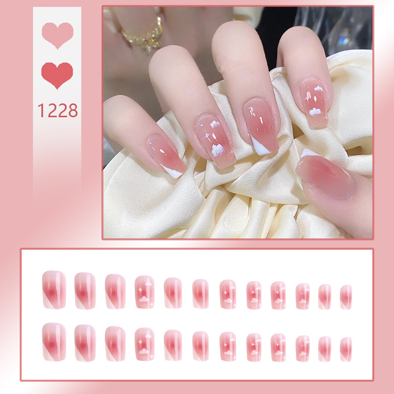 Pure And Seductive Style Nail Tips Finished False Nail Stickers - Image 20