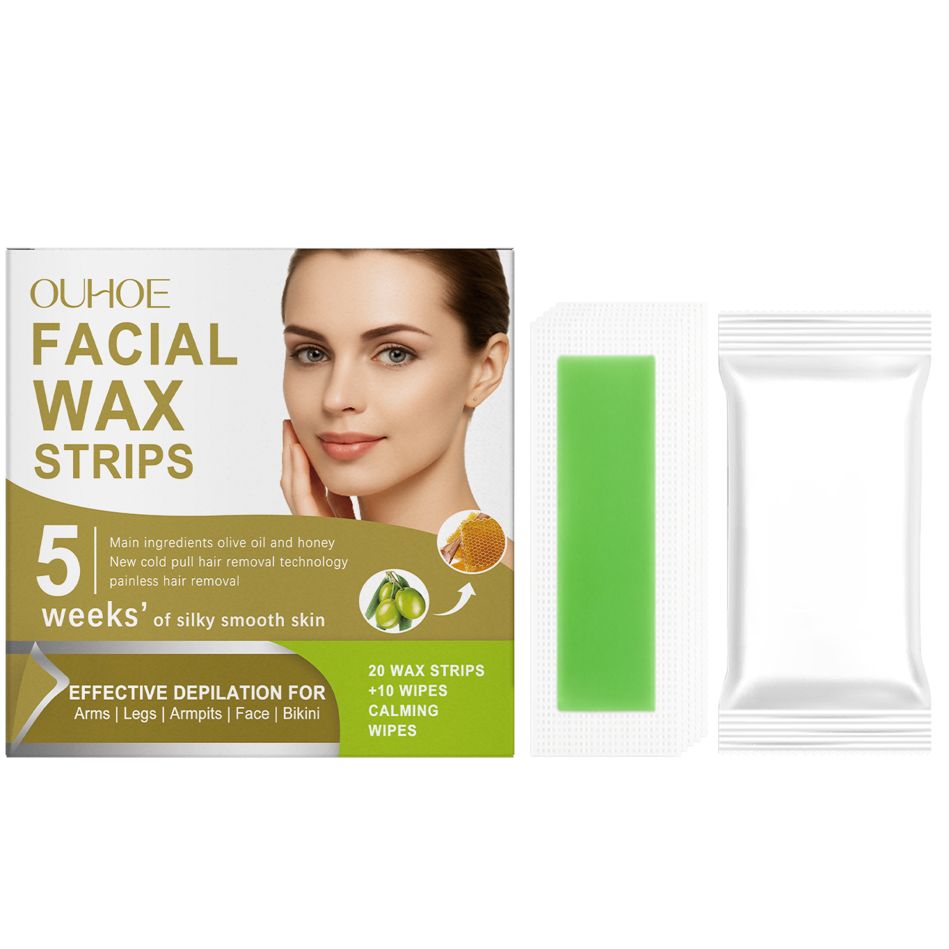 Gentle Facial Hair Removal Wax Paper