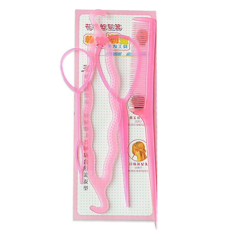 Plastic Comb Pattern Design Hair Pulling Needle Ball Head Hair Curler - Image 3