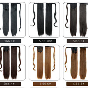 Chemical Fiber Invisible Velcro Ponytail High Temperature Wire Winding Ponytail