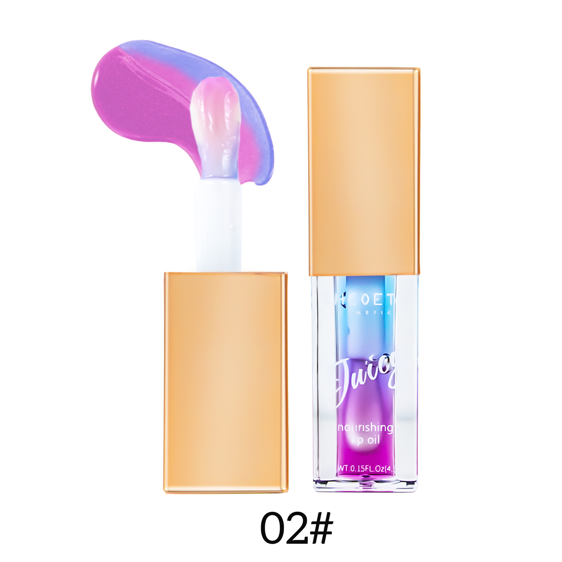 Lip Oil Fruit Flavor Two-Color Moisturizing Lip Lacquer - Image 2