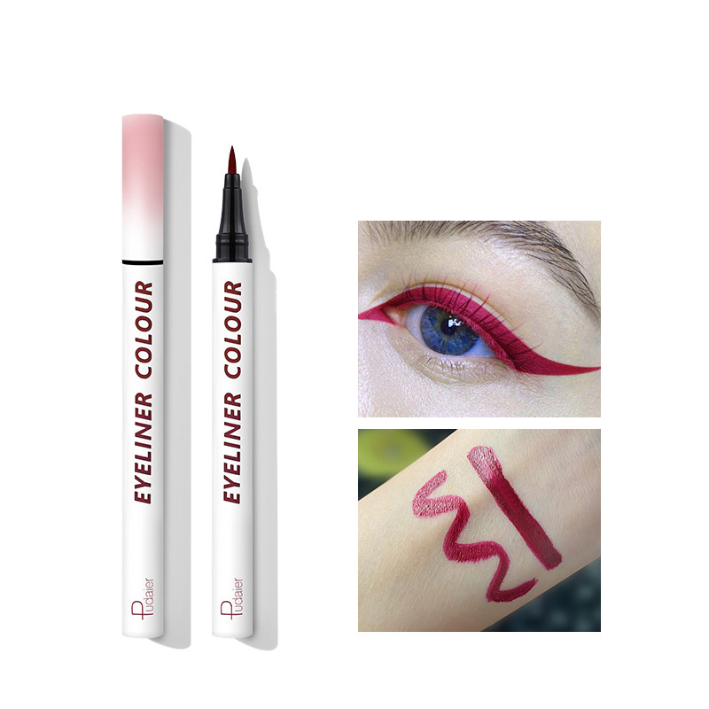 Color eyeliner blue white thin tip very thin - Image 6