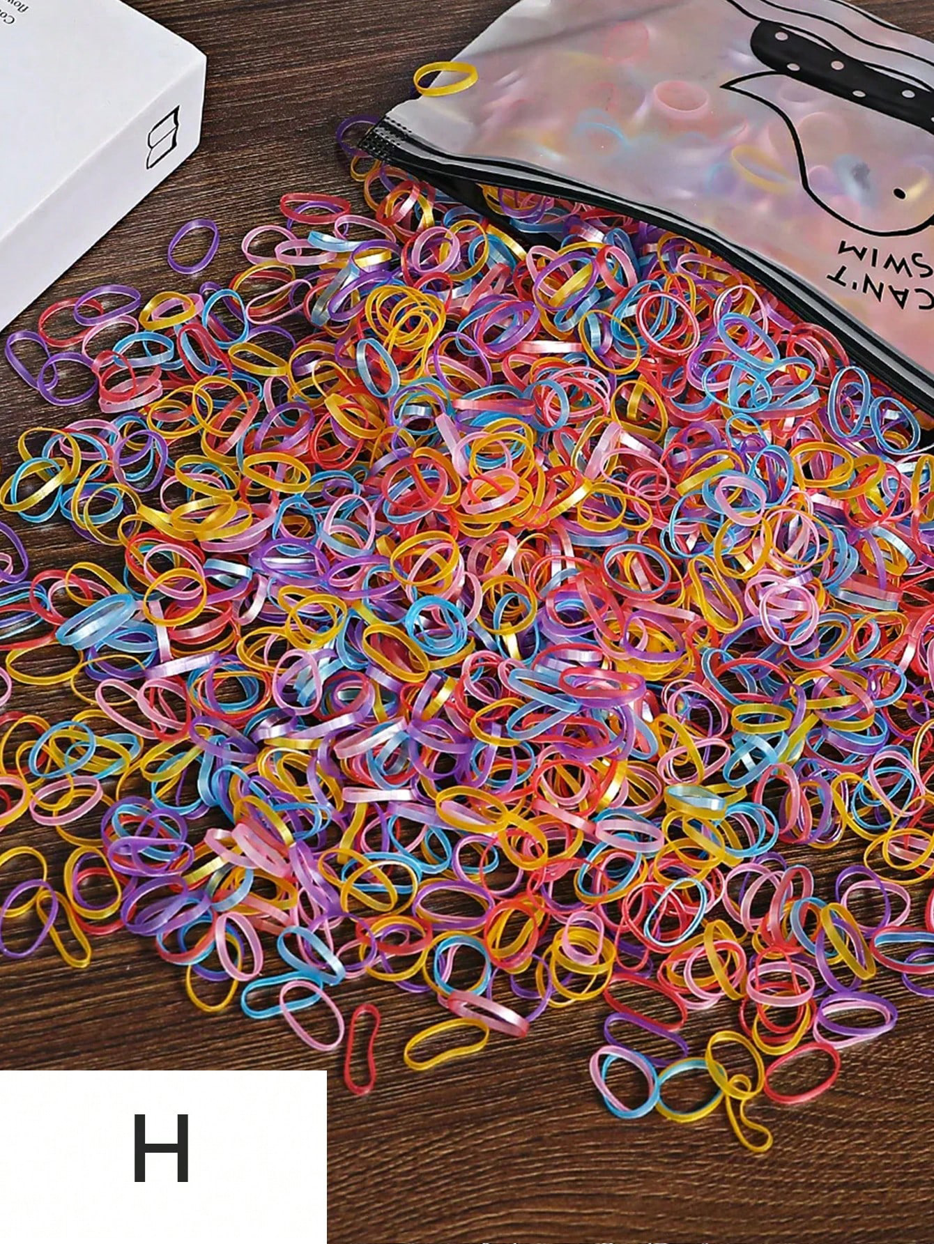 Children Rubber Band Small Size Girls' Baby Disposable Rubber Band Color Hair Band - Image 15