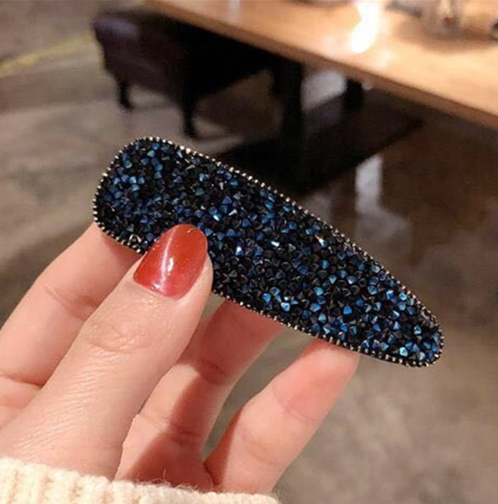 Geometric crystal rhinestone hair clip - Image 14