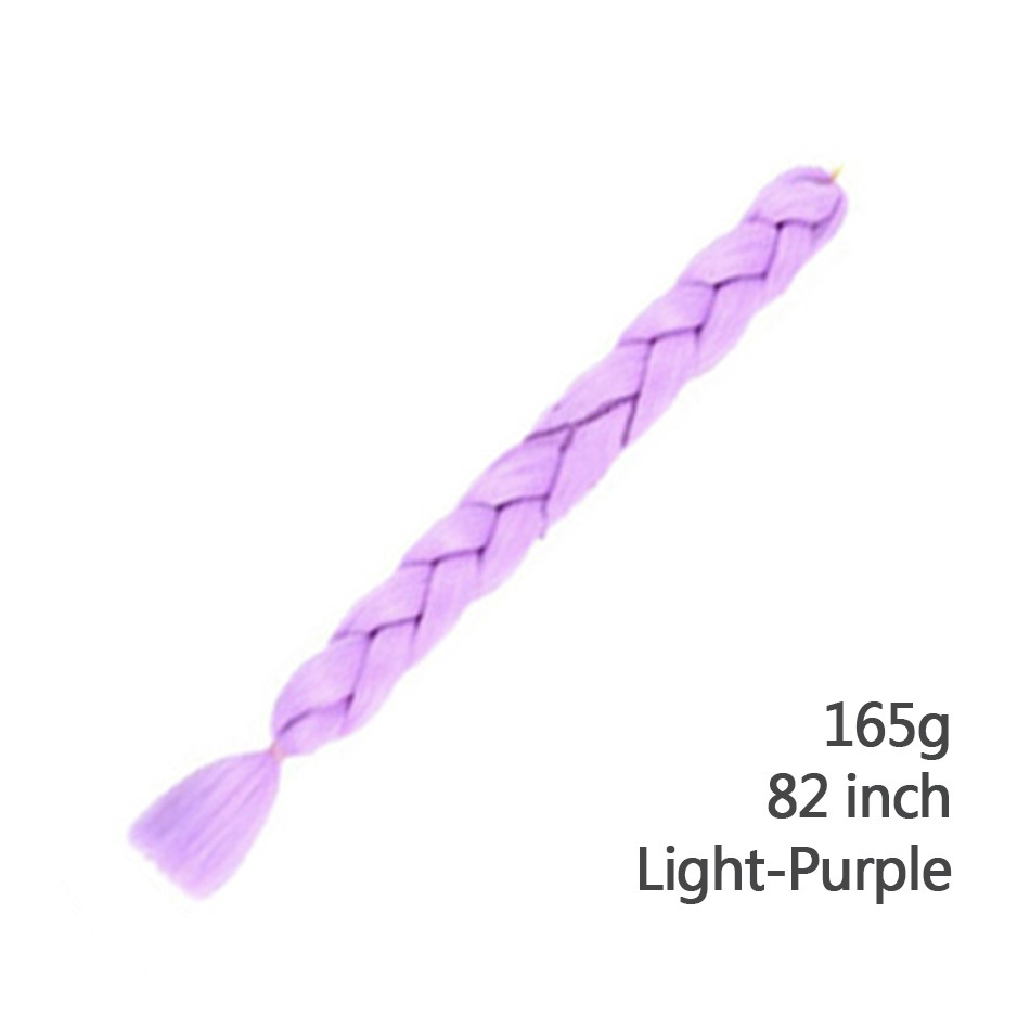 Womens Multi-colored Long Braided Ponytail - Image 25