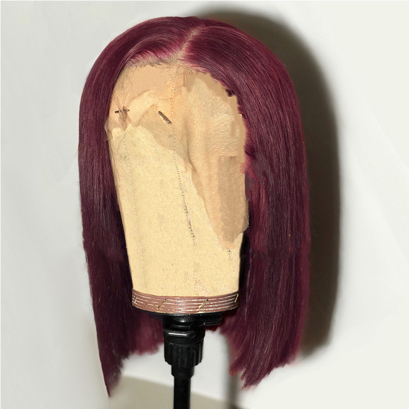 Wig Female Short Hair European And American Bobo Bobo Head Mid-shoulder Short Straight Hair Headgear - Image 3