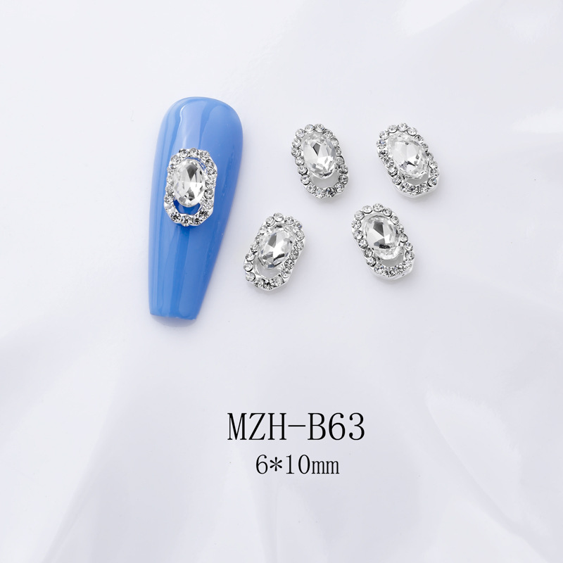 K9 Ultra-Shiny Flat-Back Rhinestones In White For Nail Art Decorations - Image 4