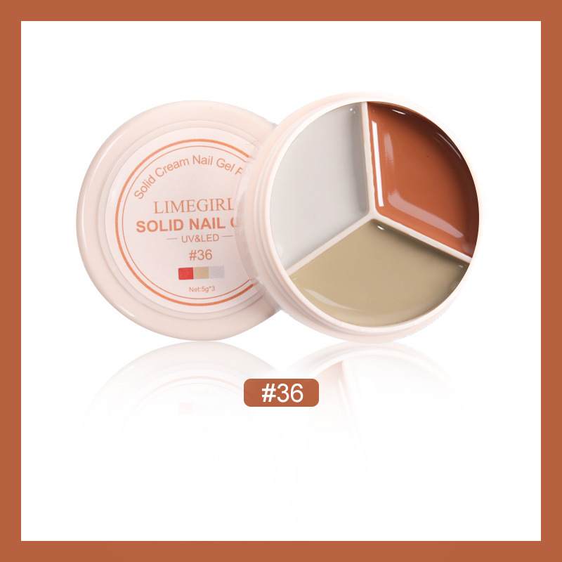 Cream Nail Polish Eye Shadow Bag - Image 17