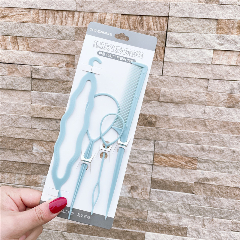 Plastic Comb Pattern Design Hair Pulling Needle Ball Head Hair Curler - Image 9