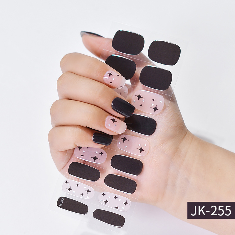 Hot Girl Cool Girl Sweet Cool UV Phototherapy Semi-baked Gel Nail Sticker - Image 20