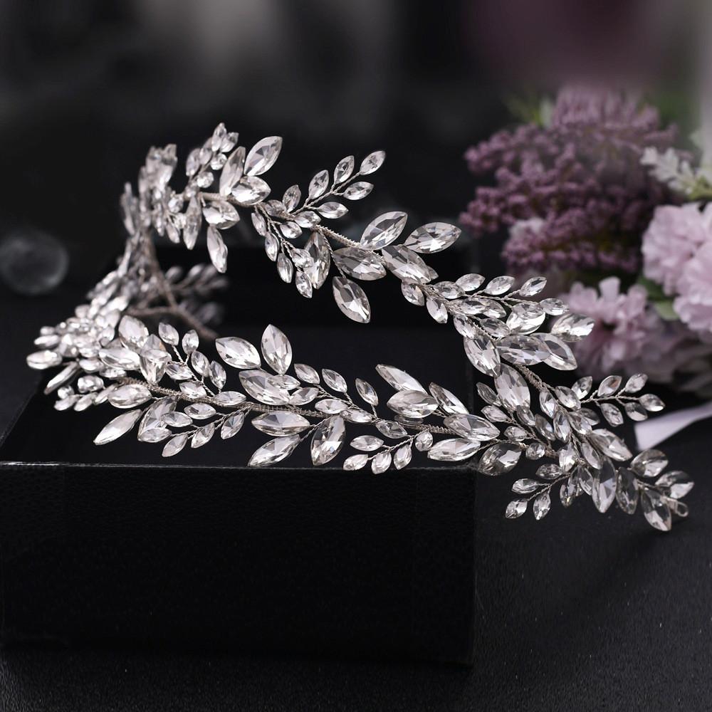 Creative Shaped Rhinestone Bridal Headdress Hairband Wedding Dress Hairstyle Jewelry - Image 2