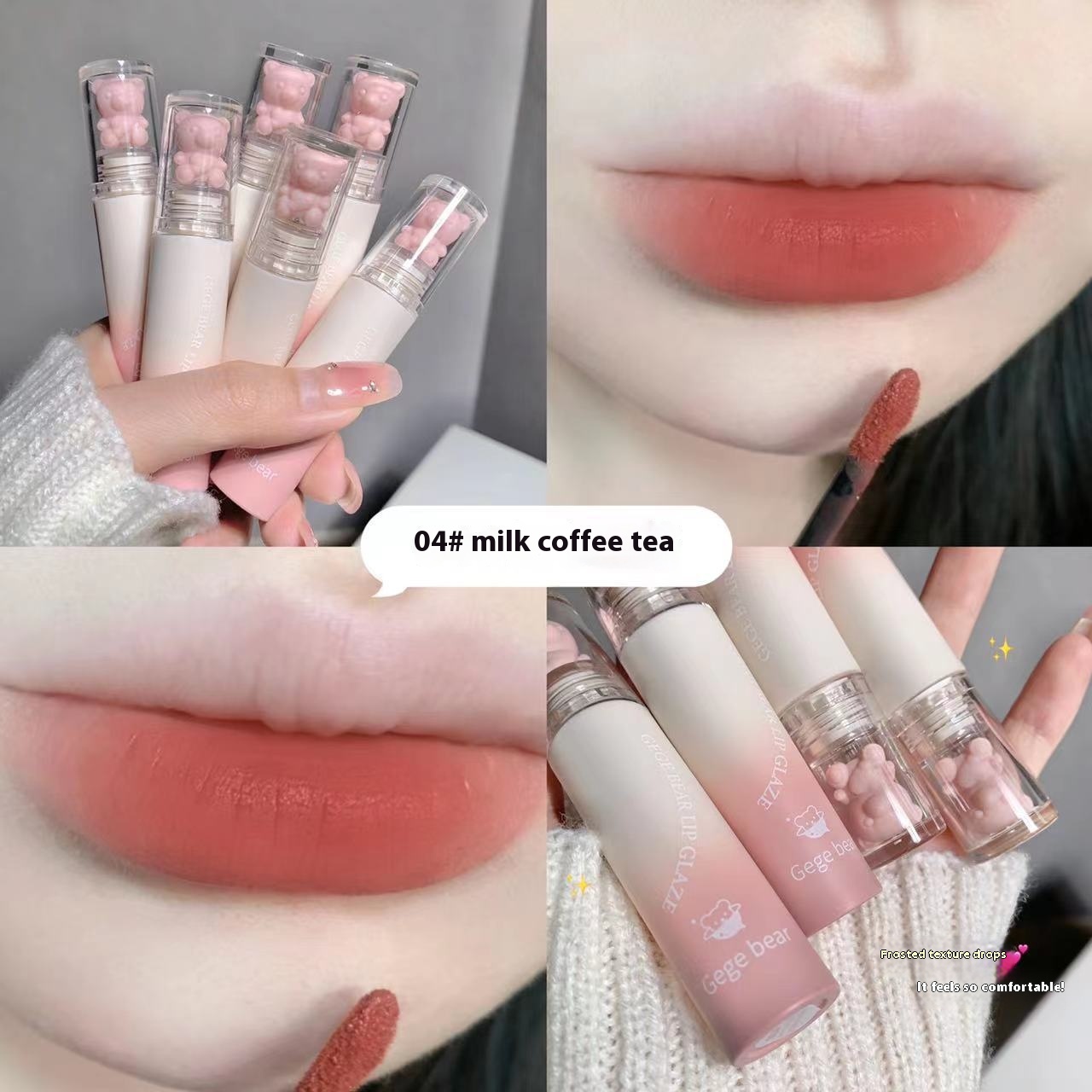 Cotton Lip Lacquer Matte Velvet Matte Moisturizing Lipstick - Image 4