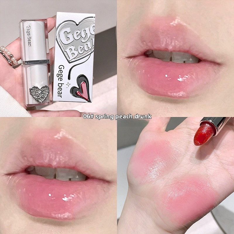 Crystal Transparent Runcai Sandwich Lipstick Glossy Mirror - Image 6