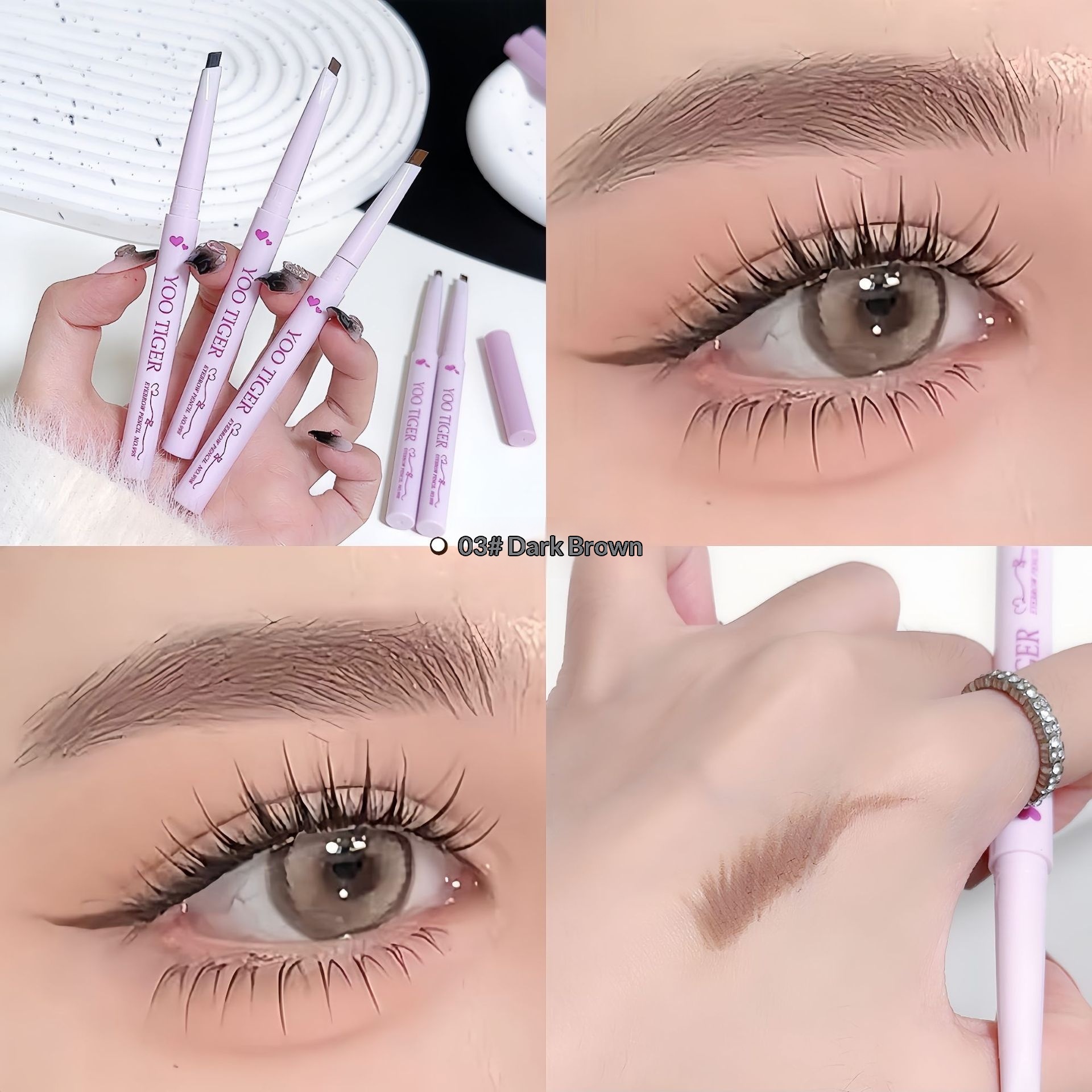 Ultra-fine Dual-tip Triangular Eyebrow Pencil For A Natural Brow Shape - Image 3