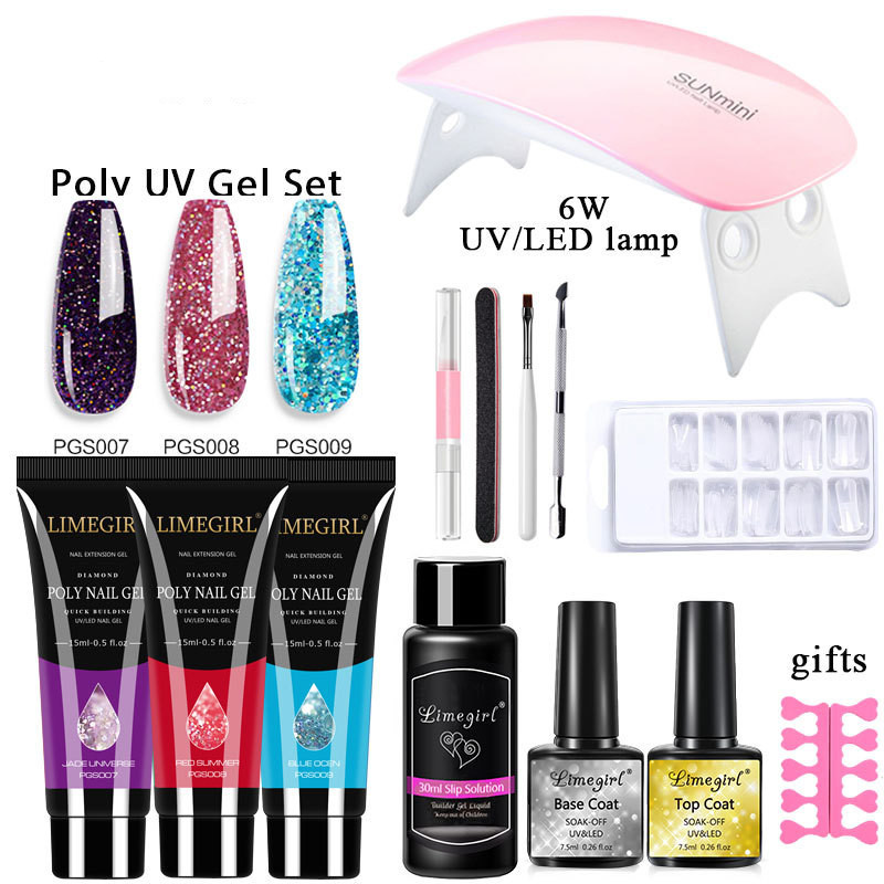 Nail Extension Gel Set Crystal UV Phototherapy - Image 10