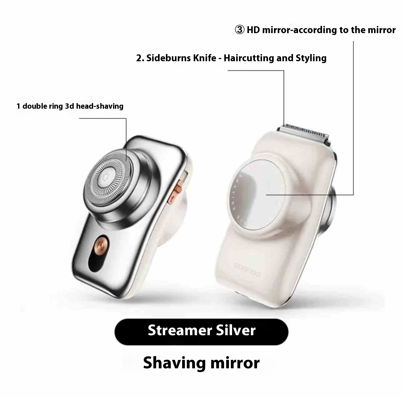 Electric Shaver Men's Portable Mini - Image 3