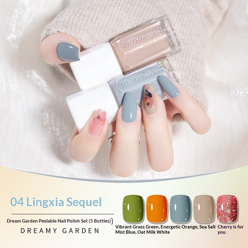 Dream Garden Water-Based Nail Polish SetNo Baking Required - Image 3