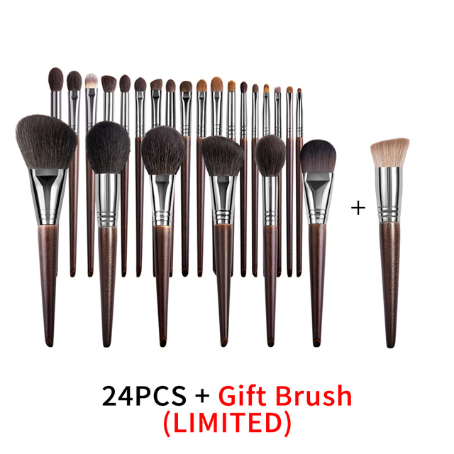 Natural Makeup Brushes Set Eyeshadow Make Up Brush Goat - Image 9