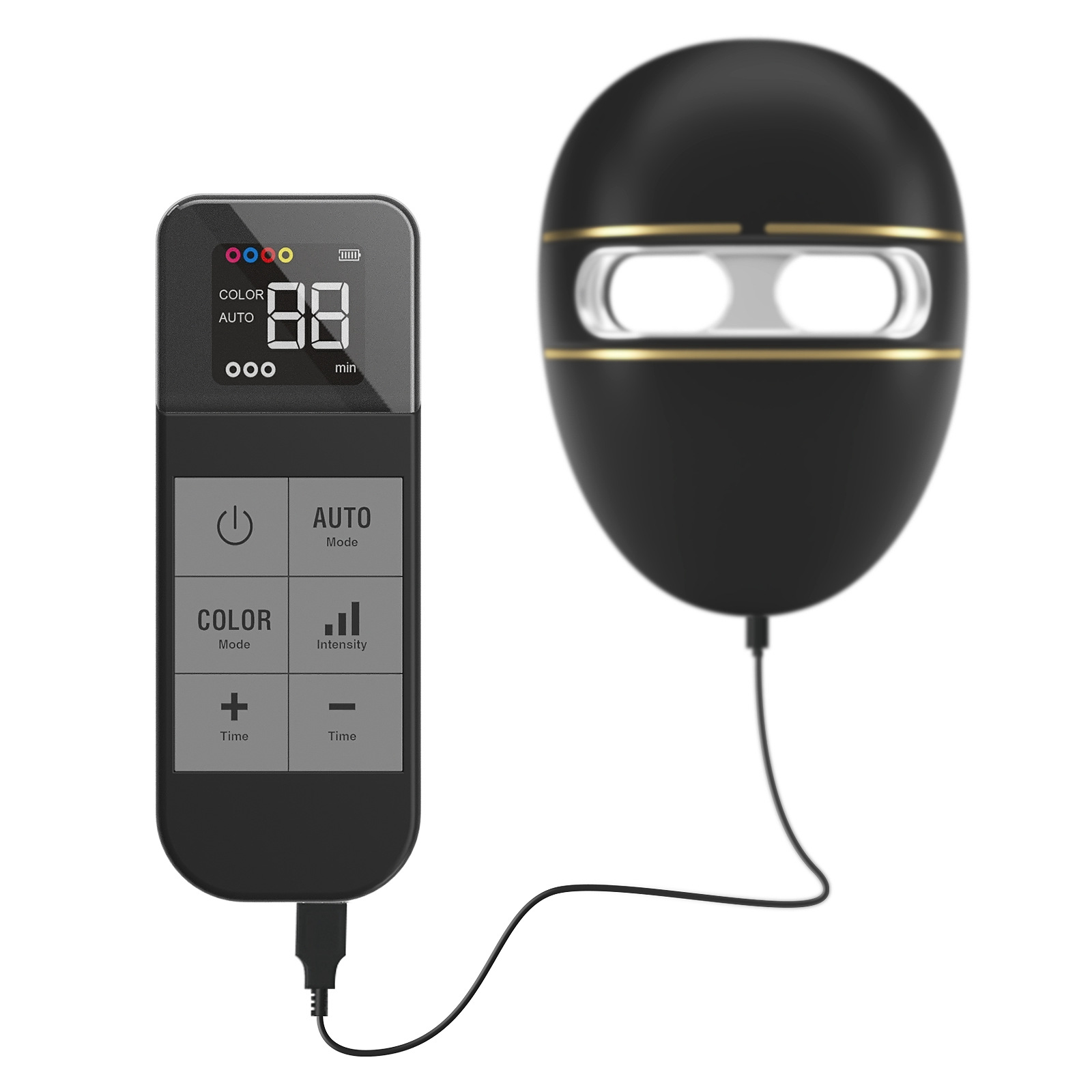 Silicone Large LED Spectrum Beauty Mask With Colorful Lights