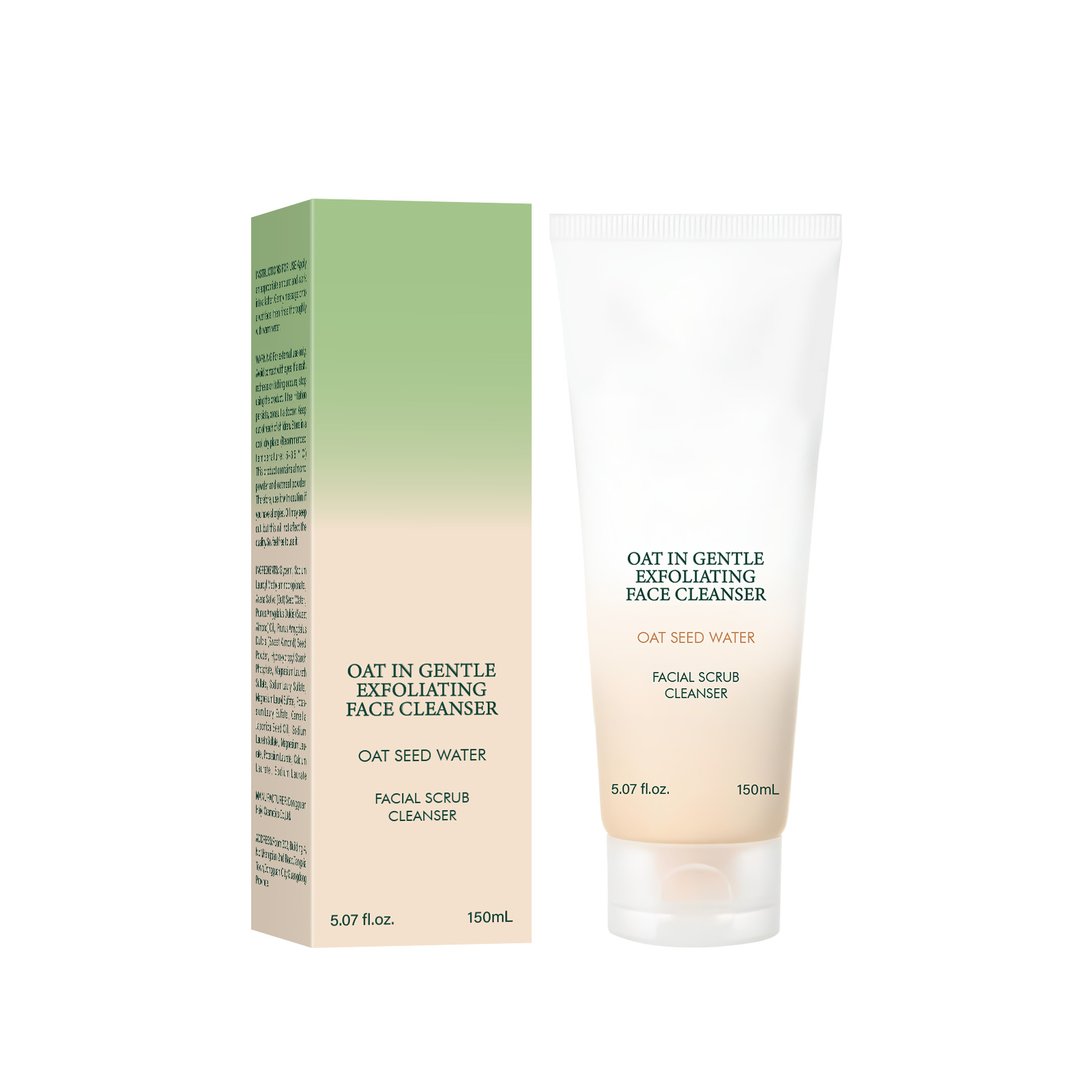 Oat Facial Cleanser Foam Gently Cleans Pores