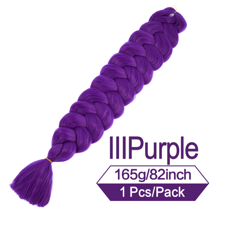 Womens Multi-colored Long Braided Ponytail - Image 17