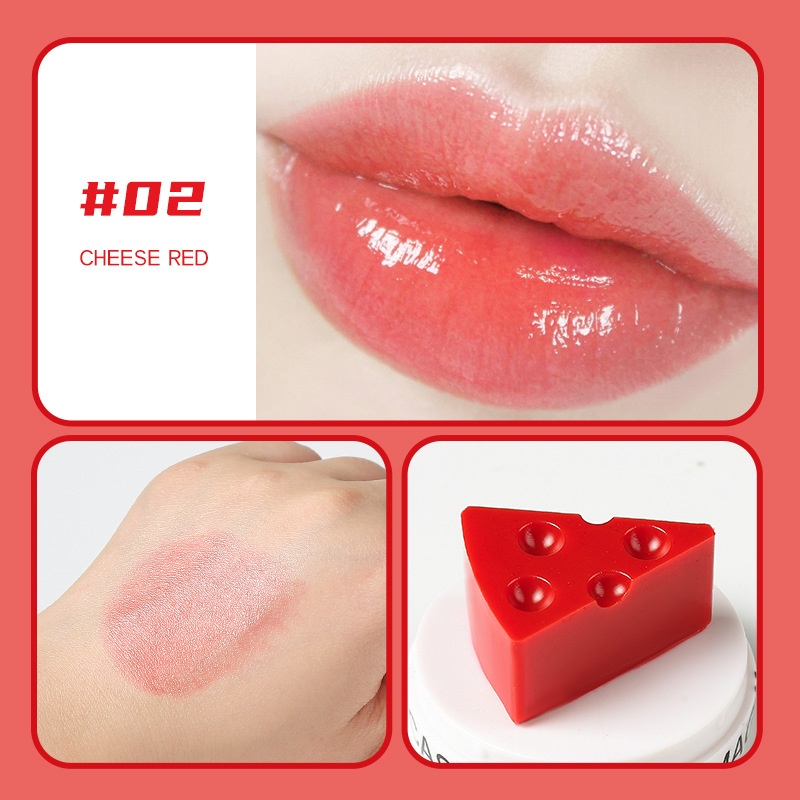 Lipstick Cute Cheese Lip Balm Temperature Change Moisturizing - Image 2