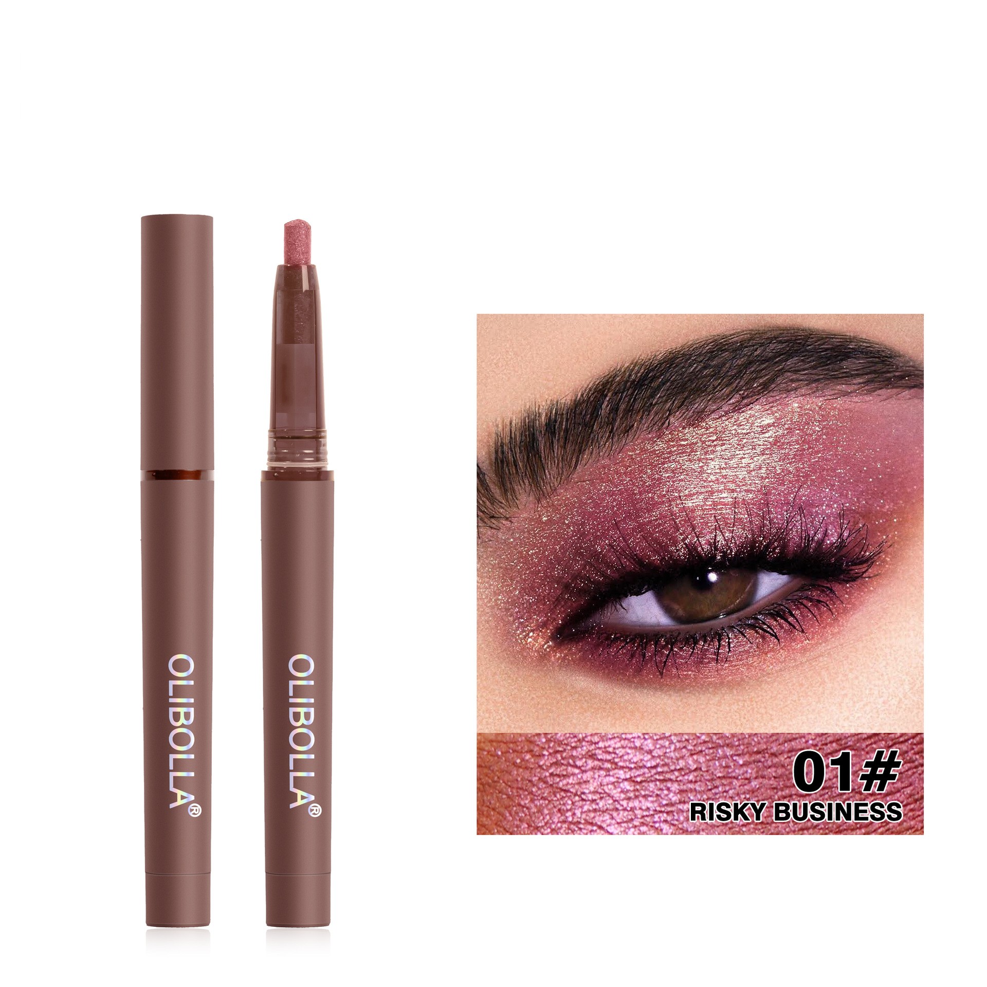 Twelve-color Highlight Eyeliner Pen Beads