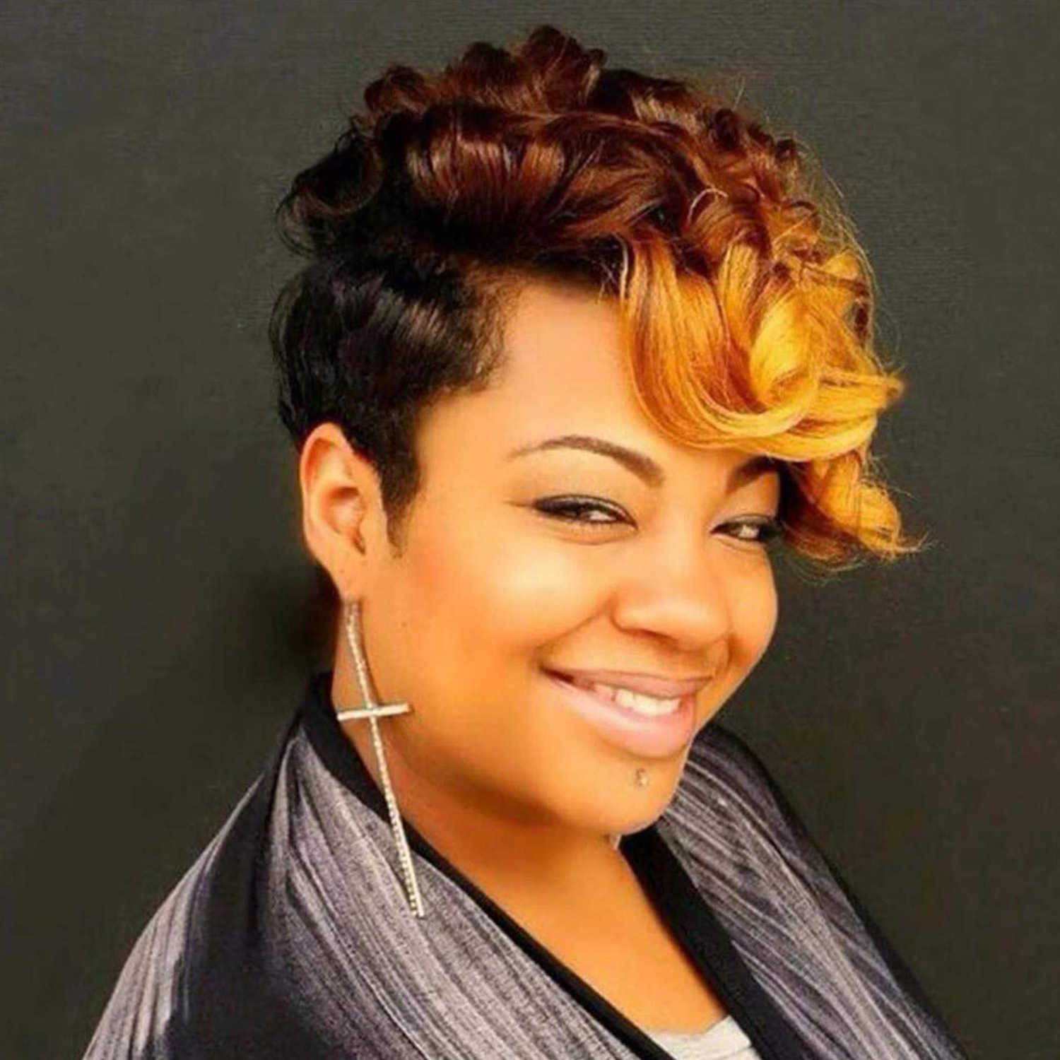 European And American Short Curly Hair Wig Chemical Fiber Headgear - Image 9