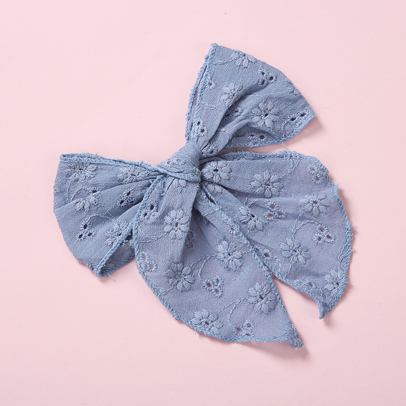 One Word Clip Color Cotton Baby Girl Hairpin - Image 3