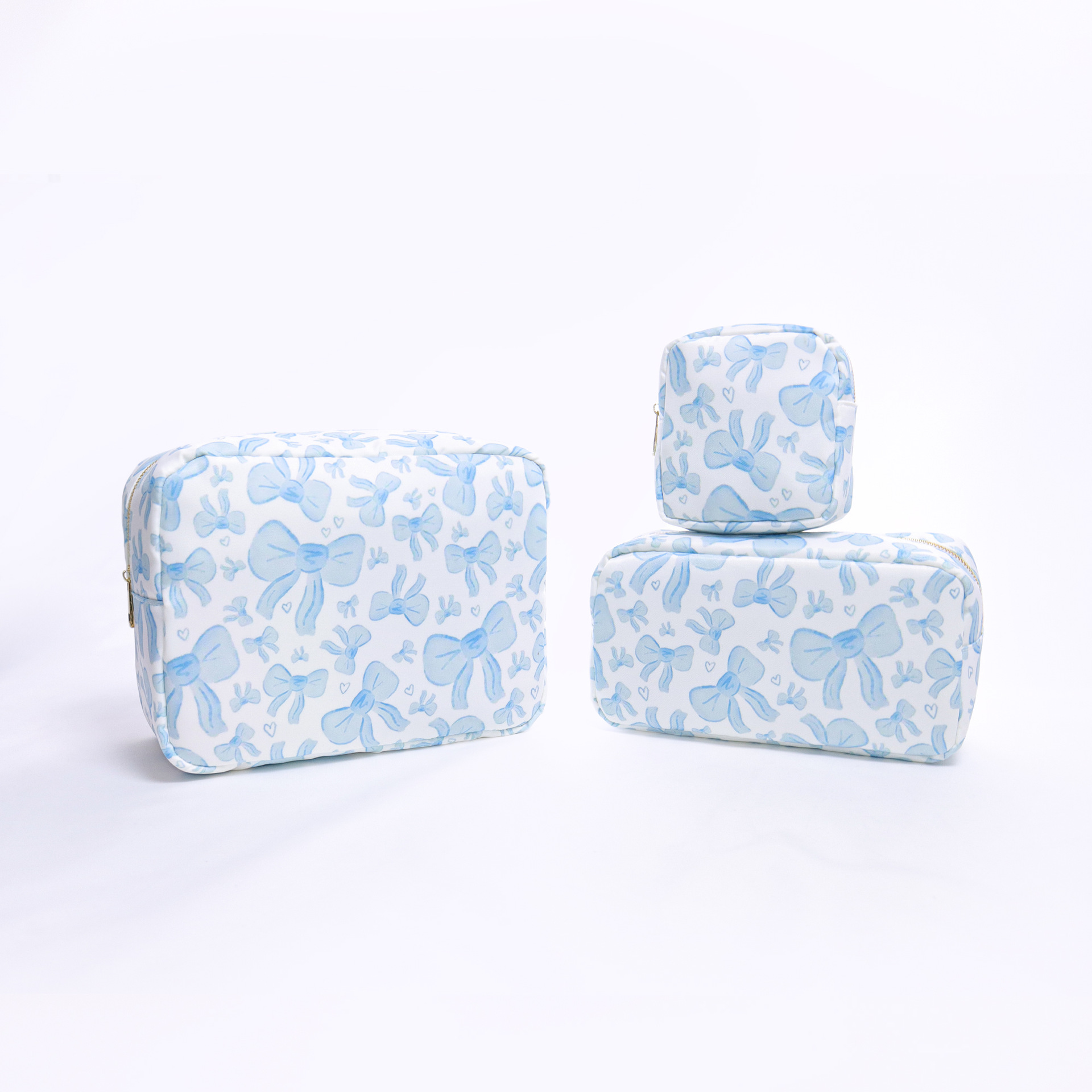 Printed Nylon Cosmetic Bag Travel Portable Storage - Image 3