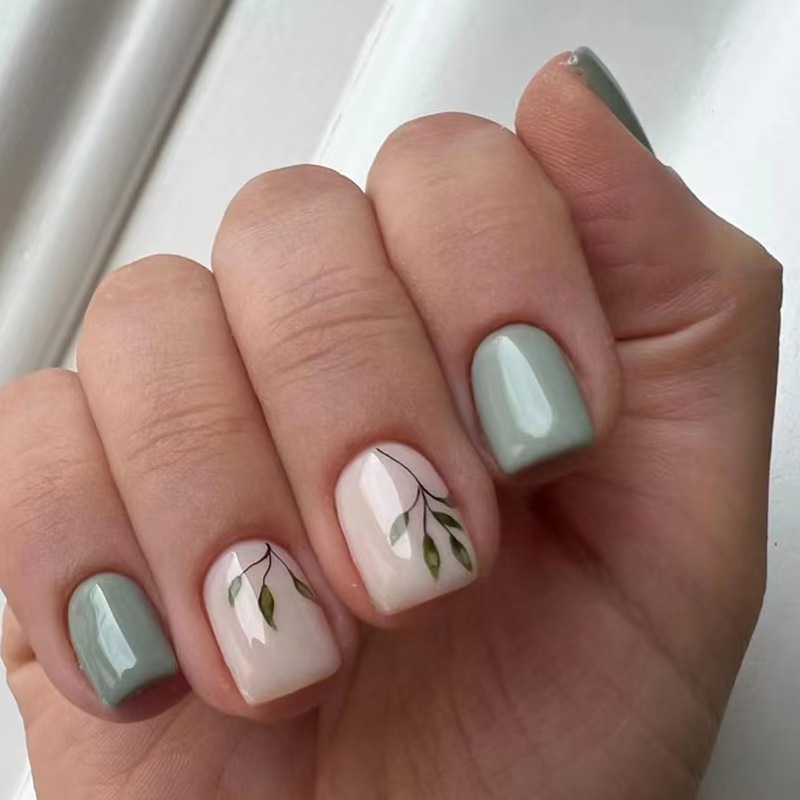 Wear Nail Tip High-grade Purple French Butterfly Black Edge Nail Sticker Nail Stickers - Image 7