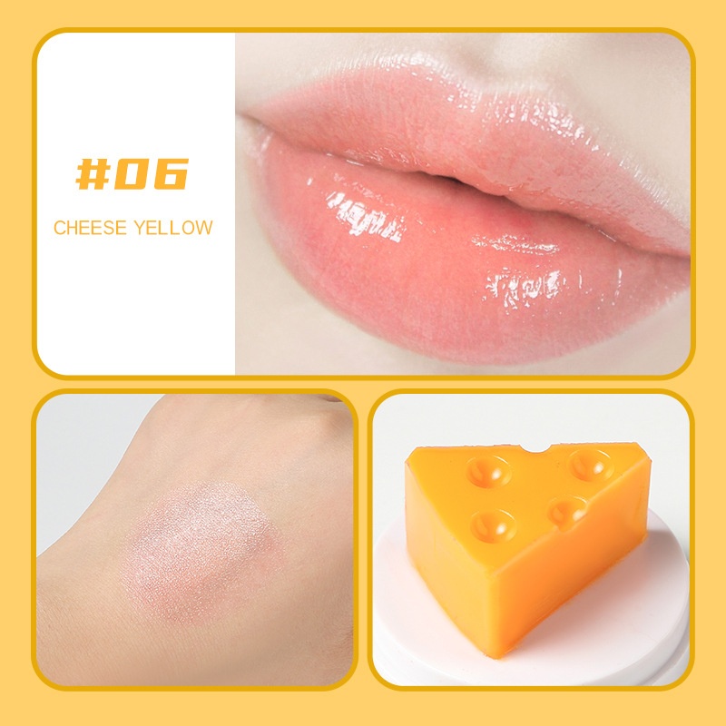 Lipstick Cute Cheese Lip Balm Temperature Change Moisturizing - Image 6