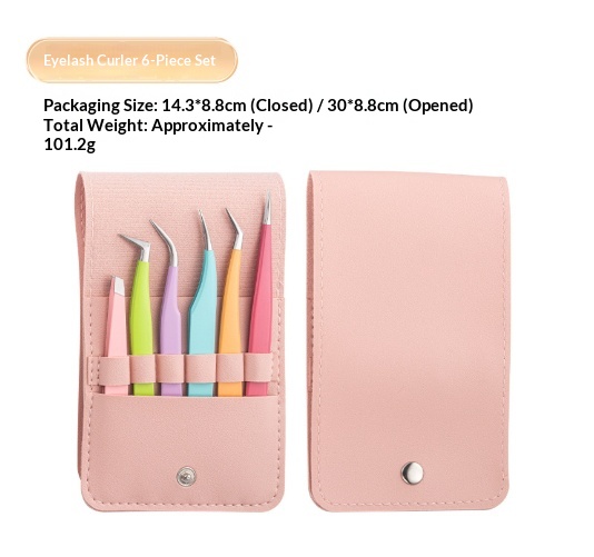 Stainless Steel False Eyelash Tweezers Lash Extension Tweezers Beauty Tool - Image 2