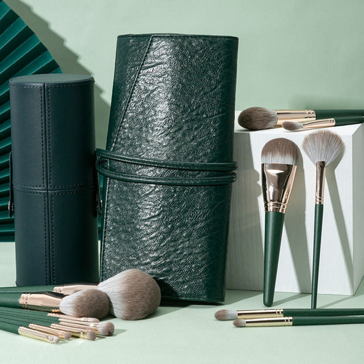 14 Green Cloud Makeup Brushes Suit Super Soft - Image 5